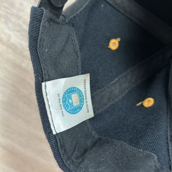 Vintage Logo Athletic Pittsburgh Steelers Hat Snapback NFL‎ Black Wool Blend Cap - Picture 5 of 9